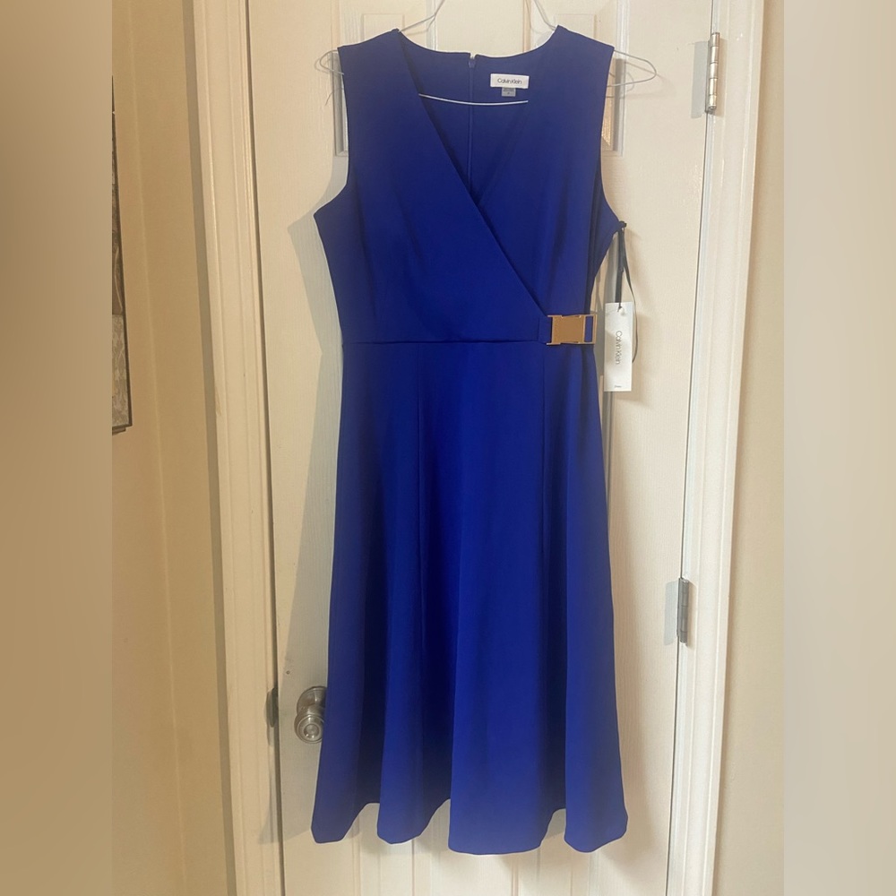 Royal blue Calvin Cline dress. Side 8